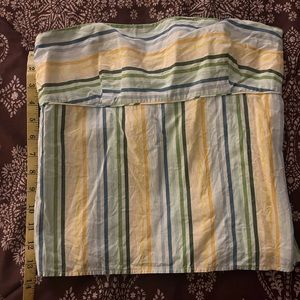 J. Crew - strapless top 100% cotton - side zip